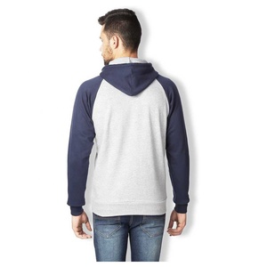 Pull-over à capuche en polaire technologique d'hiver pour hommes, logo imprimé en blocs de couleurs, fermeture à glissière, anti-rétrécissement, nouveau modèle de vêtements en coton - Product Image 3