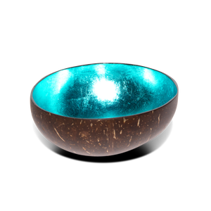 Bol en noix de coco laqué écologique Royal Artisans avec accents en corne, style américain, cadeau d'affaires artisanal - Couleur personnalisée - Product Image 4