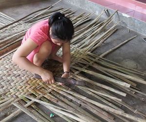 Barco coráculo de bambú, Mini barco (WS: 0084987731263) - Product Image 4