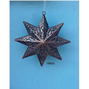 Adornos colgantes de Navidad de hierro de alta calidad hechos a mano con impresión UV para uso en interiores - Product Image 2