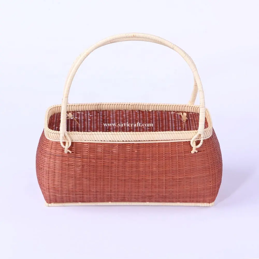 Японский юката бамбуковая корзина сумка ручной работы для кимоно