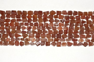 Pepitas facetadas de cuarzo fresa Natural de grado AAA de 1 hebra de 14 \ "de largo, hermosas cuentas Stonr para fabricación de joyas hechas a mano - Product Image 4
