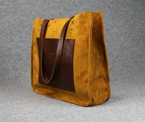 Fourre-tout décontracté en cuir Double Face épaule fait à la main Grand sac pour femme AM-0042 dans une variété de couleurs - Product Image 1