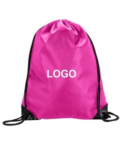 Nylon Drawstring 30cm Shop and <b>Backpack</b> Draw String Bags Wholesale Cheap Custom <b>Promotional</b> Personalized Polyester Waterproof BD - Product Image 1