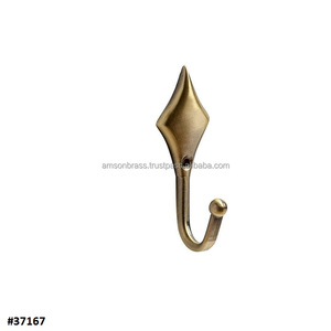 Crochet mural en laiton indien pour chapeau, clé, porte-clés - Product Image 2