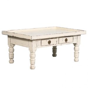 Table basse shabby chic en bois de dernière qualité - Product Image 1