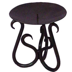 Portavelas de Hierro Forjado Estilo Taburete al por Mayor |   Portavelas de Metal Rústico para Decoración del Hogar, Bodas y Eventos - Product Image 1