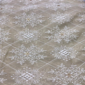 Tela de encaje bordado tela de poliéster - Product Image 3