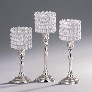 Nouvel arrivage! Centre de table de mariage en perles de cristal en aluminium fait à la main, chandelier de haute qualité personnalisable - Product Image 1