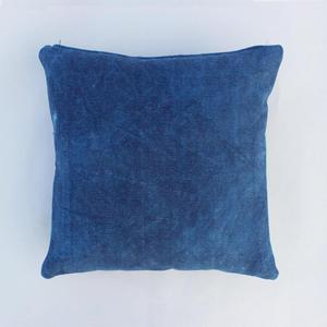 Jaipur azul estampado cuadrado tipo Indigo Daabu decorativo Boho teñido a mano 45X45 CM funda de cojín - Product Image 4