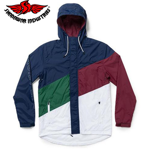Cortavientos ligero de color en contraste para hombre, chaqueta con capucha y media cremallera, cortavientos con media cremallera para hombre - Product Image 3