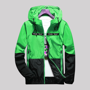 Chaqueta fina con capucha para hombre, abrigo informal de retales, ajustado, cortavientos, de la mejor calidad, nueva - Product Image 4