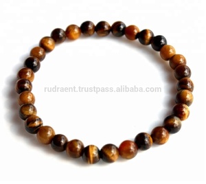 สร้อยข้อมือลูกปัดตาเสือธรรมชาติขนาดเล็กสไตล์โบฮีเมียนของขวัญวันครบรอบแต่งงานของบุคคลที่ได้รับการรับรองสัญลักษณ์ของบุคคลที่สาม - Product Image 4