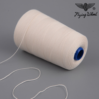 Benang Jahit 100% Katun Kelas AA Z-twist Ramah Lingkungan Katun Mesir Tebal dan Tipis Putih Mentah Siap Diwarnai