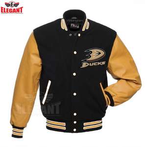 Customized Logo Printed CHIEFS RED GOLD BACK Men's Baseball Jackets High Quality Wholesale Varsity Jackets - Product Image 5