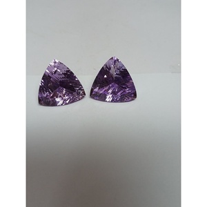 Vente en gros de pierres précieuses concaves améthyste rose naturelle de qualité AAA de 16mm bijoux en vrac taillés en mille milliards de haute qualité pour la fabrication - Product Image 1