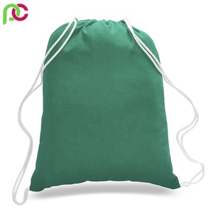 Bolsa con cordón de malla reutilizable de algodón orgánico, para uso escolar, alta calidad, 100%, venta al por mayor, precio asequible - Product Image 3