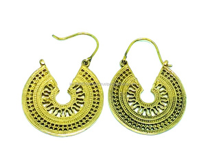 Boucles d'oreilles en laiton pour femmes indiennes, 2021 - Product Image 3