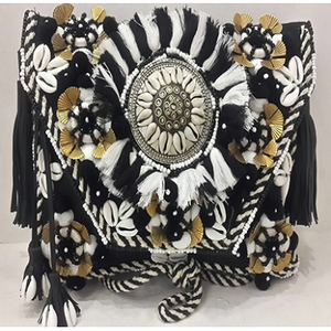 Sac à main bohème Sling Clutch pour femme de dernière génération Style vintage Lady Bag avec fermeture de couverture - Product Image 1