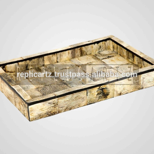 Bandeja de Servir de Madera Estilo Art Deco, Rectangular, Hecha a Mano, Organizador Decorativo para Mesa de Comedor, Mesa de Centro, Cocina, Decoración del Hogar, Maximus - Product Image 2