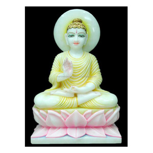 Statue bouddhiste en marbre - Product Image 1