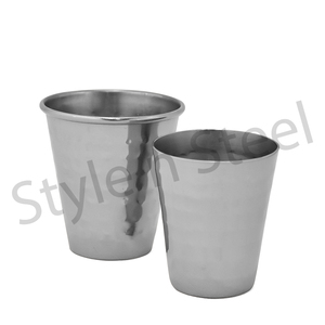 Fabricant d'acier inoxydable Vente en gros Acier inoxydable Moscou Solide Plaqué Ananas Café Bière Tasse Vodka Martelée - Product Image 1