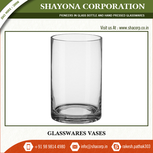 มือเป่าแจกันแก้วใสสูง - Product Image 6