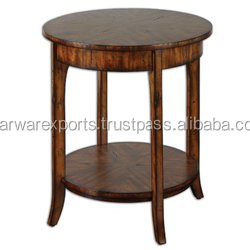 โต๊ะกาแฟไม้เนื้อแข็งคาร์เมลสำหรับห้องนั่งเล่น - Product Image 2
