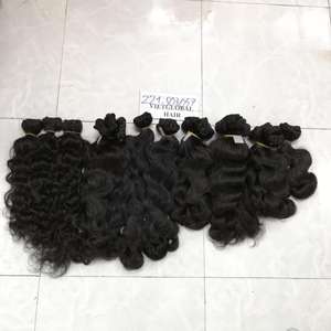 Paquetes de cabello humano camboyano virgen con cierre de encaje Extensión de cabello de alta calidad - Product Image 1