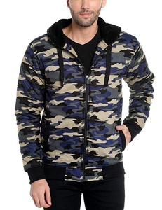 Personnalisé 100% Coton Hiver Polaire Matériel Conception Professionnelle Sweat À Capuche Surdimensionné Techniques Brodées Motif Imprimé Camo XS - Product Image 1