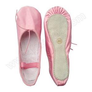 Zapatos de baile de Ballet suaves de satén de alta calidad, suela de ante dividida - Product Image 2