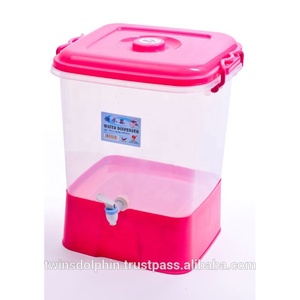 Conteneur de stockage d'eau en plastique transparent de haute qualité, 20 litres, avec robinet - Product Image 2