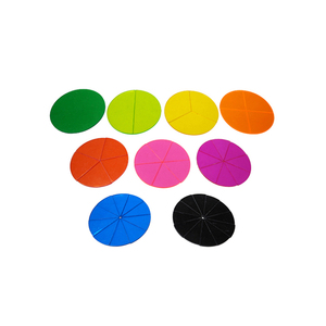 GD - Circle Fraction Tiles, juguetes de matemáticas de plástico - Product Image 2