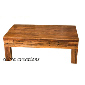 Mesa de té central de madera Sheesham sólida Simple moderna para muebles de sala de estar para el hogar - Product Image 2