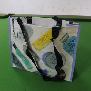 Sac de shopping en PP tissé, couleur personnalisée, avec construction tubulaire et poignées en sangle, fabriqué au Vietnam, Evergreen - Product Image 4