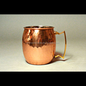 100% Pur Cuivre Moscou Mule Tasses Cuivre Tumbler Cuivre Baril Tasses Par Fournisseur Indien Meilleur Pour Cocktails Bière - Product Image 2