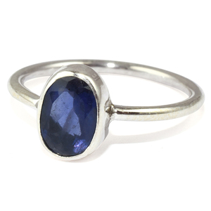 Anillo de Plata de Ley 925 con forma ovalada, joyería hecha a mano con piedras preciosas - Product Image 3