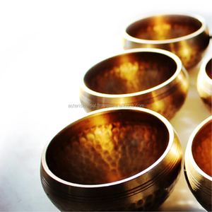 Bol chantant tibétain pour la méditation et la guérison spirituelle - Bol chantant tibétain de haute résonance martelé à la main en Himalaya - Product Image 4