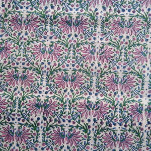 ผ้าฝ้ายเนื้อนุ่มพิมพ์ลายบล็อกแบบกำหนดเอง ขายเป็นเมตร สำหรับงานเย็บปักถักร้อย งานฝีมือ เสื้อผ้า กระเป๋า และเครื่องนอน ออกแบบใหม่จากผ้าดิบ - Product Image 3