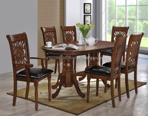 Set de salle à manger en bois massif, ensemble de meubles à manger - Product Image 1