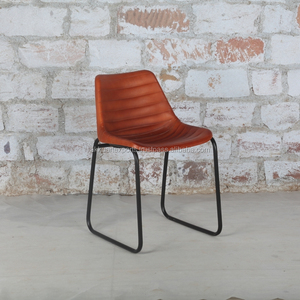 Silla de comedor Industrial, muebles de restaurante de cuero de hierro de Metal envejecido Retro, Comercial para restaurante, Bar, sala de estar, Villa - Product Image 5