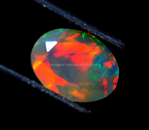 Fantastique pierre précieuse d'opale éthiopienne Welo brillant arc-en-ciel flashy gemmes d'opale éthiopienne à facettes en vrac pour la fabrication de bijoux - Product Image 4