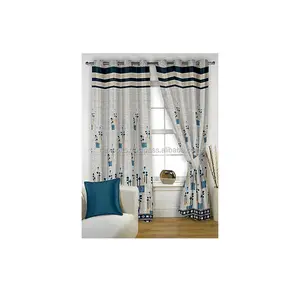 Top Quality Modern White 100% Cotton Shower Curtain Manufacturer India