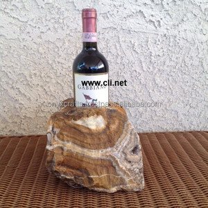 Porte-bouteille de vin en pierre 1 pièce, support pour bouteilles de vin, prix réduits - Product Image 1