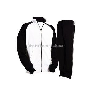 KITSM06 chándal deportivo de algodón 100% para hombre, chándal transpirable liso de una sola raya a prueba de viento para correr para otoño de talla grande - Product Image 5