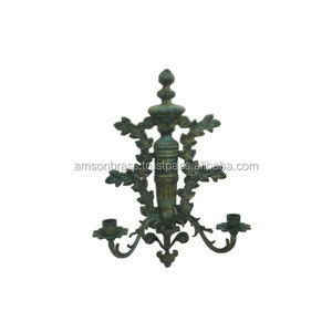 Support mural traditionnel marocain, porte-bougie en laiton métallique - Product Image 6