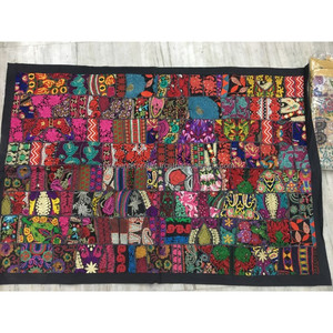 Camino de Mesa Decorativo Hecho a Mano en India, 100% Algodón, Patchwork Tradicional, para Mesa de Comedor - Product Image 6