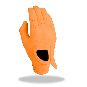Gants de golf en peau de mouton orange clair de qualité supérieure pour hommes et femmes Produit en cuir concis - Product Image 1