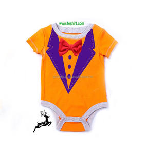 Mamelucos de algodón orgánico OEM Ropa de verano para recién nacidos con cierre de botón a presión Tirupur Proveedor indio Disponibilidad en línea - Product Image 3