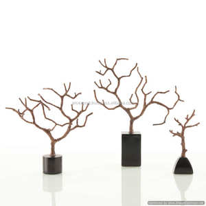 Escultura decorativa de lujo, árbol de metal - Product Image 1